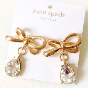COPY - ❗️LAST ONE❗️Kate Spade bow and Crystal earrings